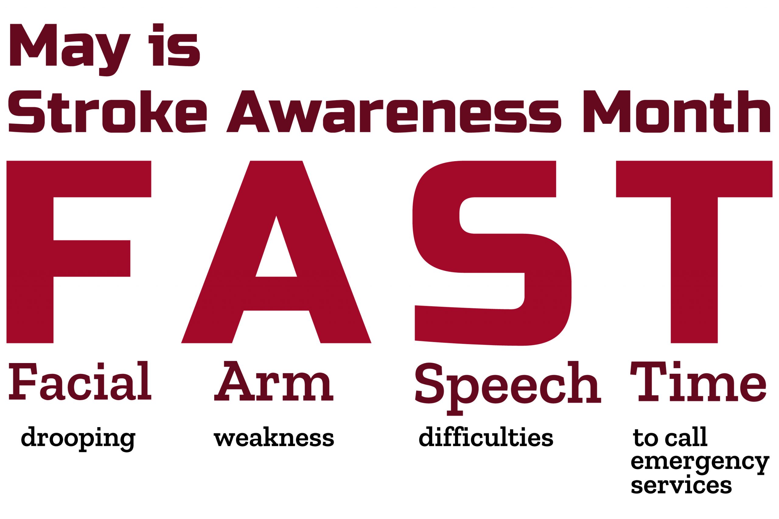 Mayisnationalstrokeawarenessmonthstrokesymptomsmnemonic